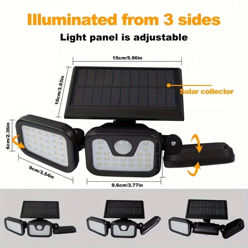 Multi-Pack 74 LED Solar Motion Sensor Street Light product detail 11