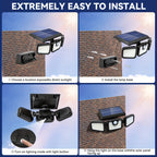 Multi-Pack 74 LED Solar Motion Sensor Street Light product detail 12