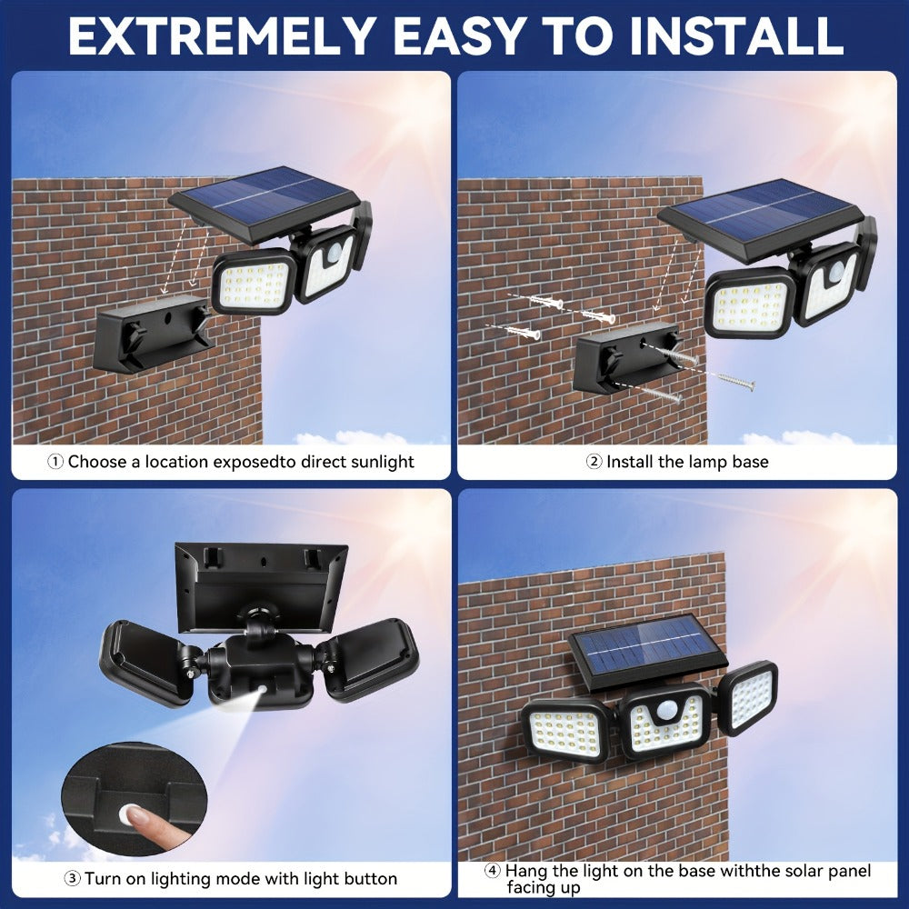 Multi-Pack 74 LED Solar Motion Sensor Street Light product detail 12