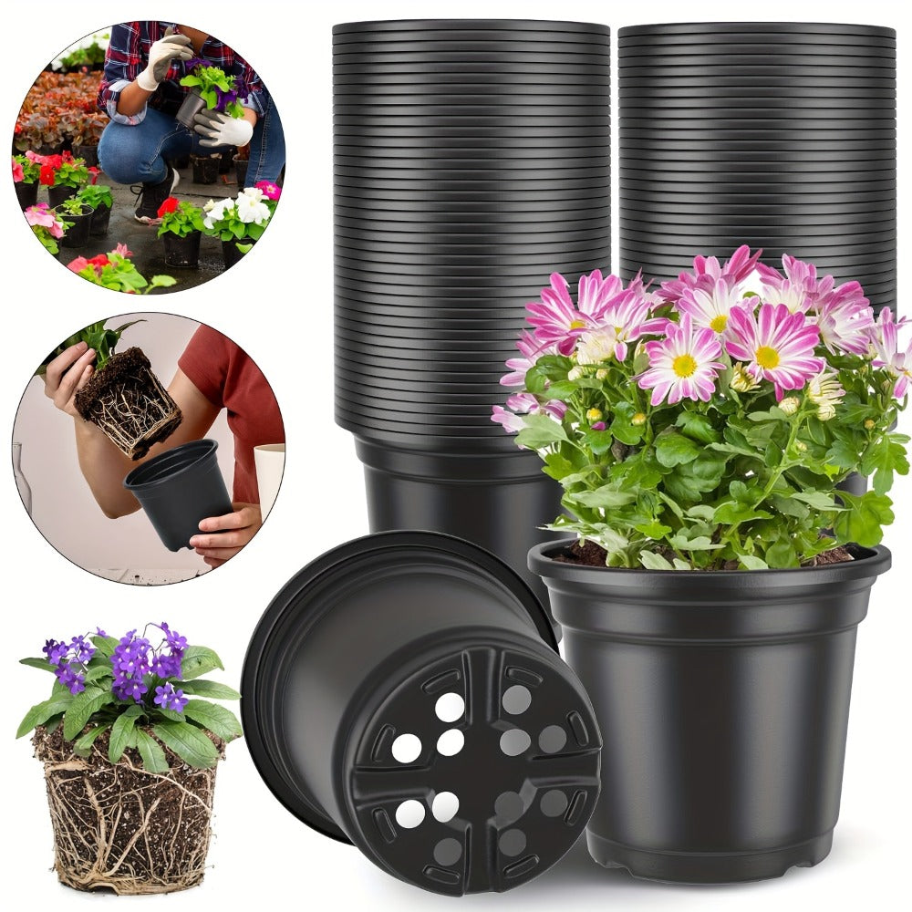 Multi-Pack Plastic Plant Pots for the stated outdoor use