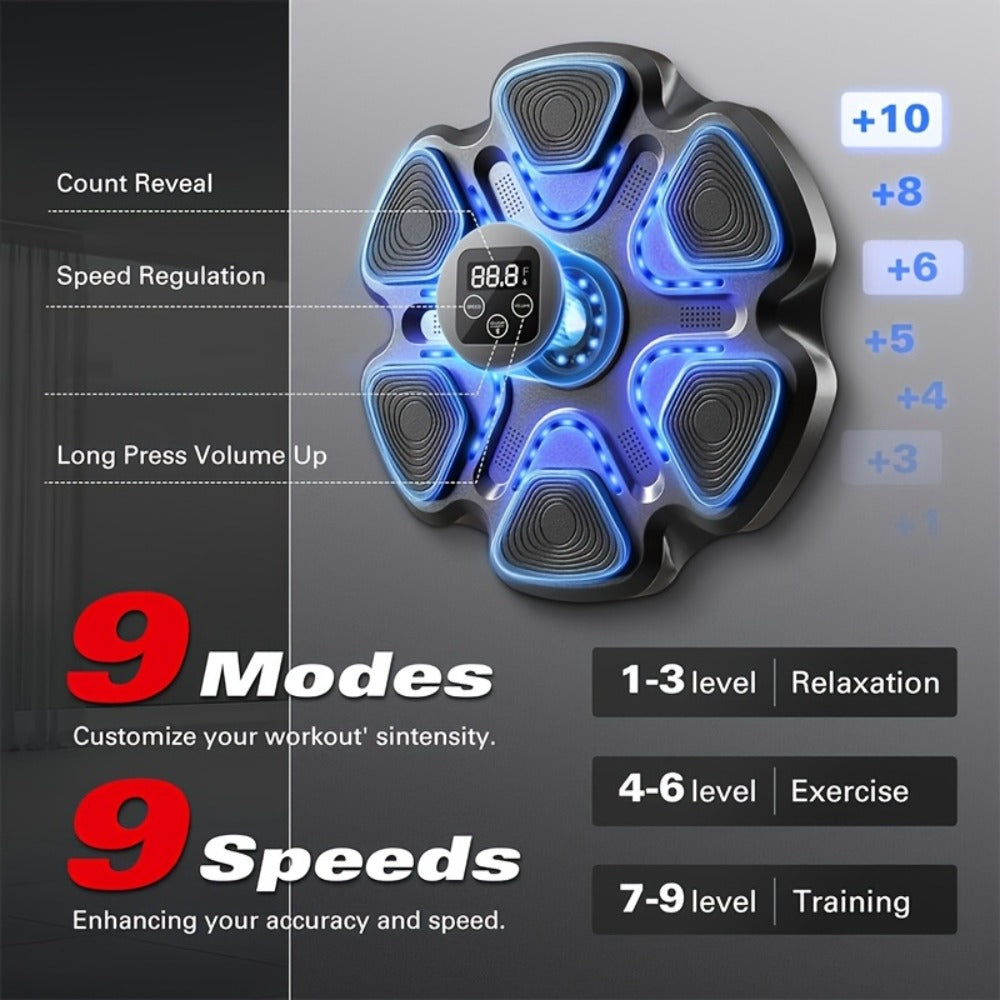 Music Boxing Training Machine - home cardio and reaction training – product detail angle