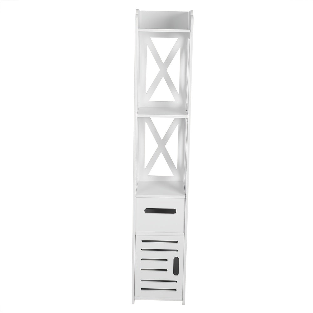 Narrow Bathroom Storage Cabinet – Space-Saving Home Organiser – additional product view 13