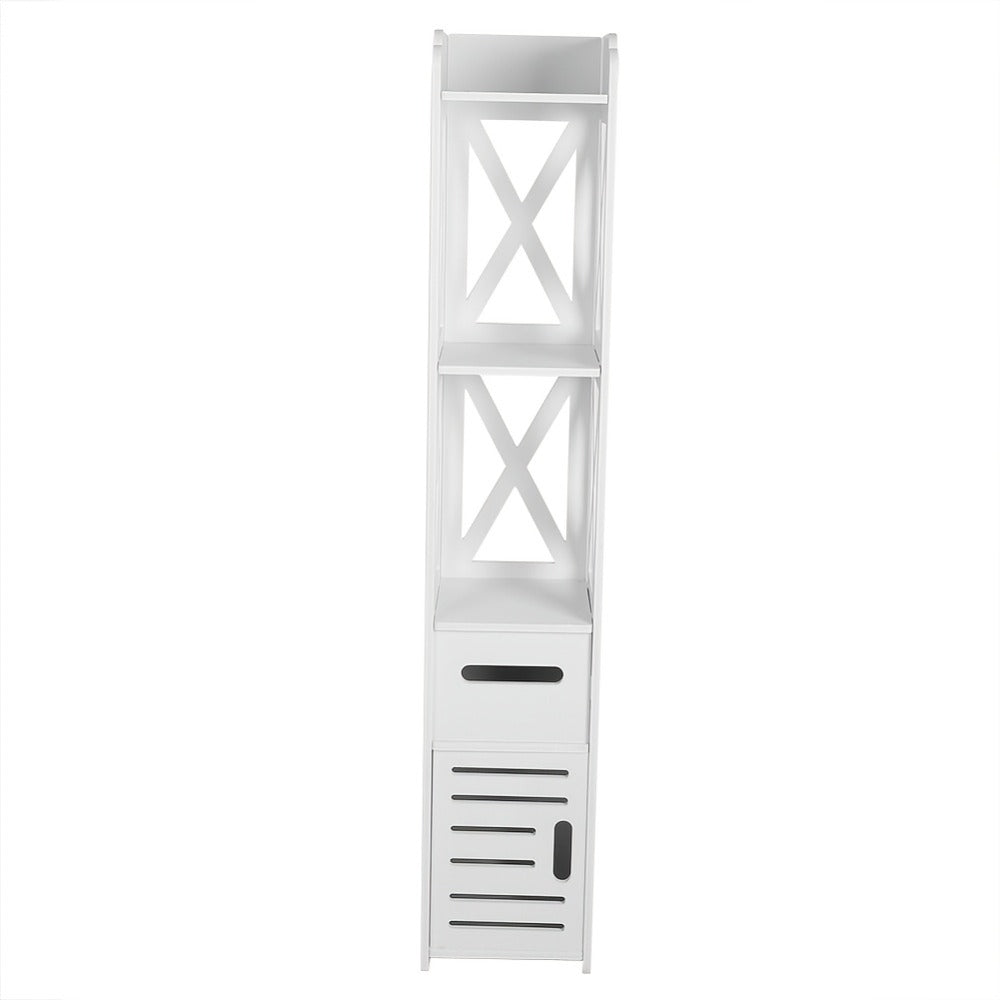 Narrow Bathroom Storage Cabinet – Space-Saving Home Organiser – close-up product details