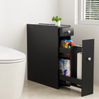 Narrow Black Bathroom Storage Cabinet product detail 2
