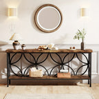 Narrow Engineered Wood Console Table product detail 7