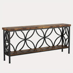 Narrow Engineered Wood Console Table product detail 10