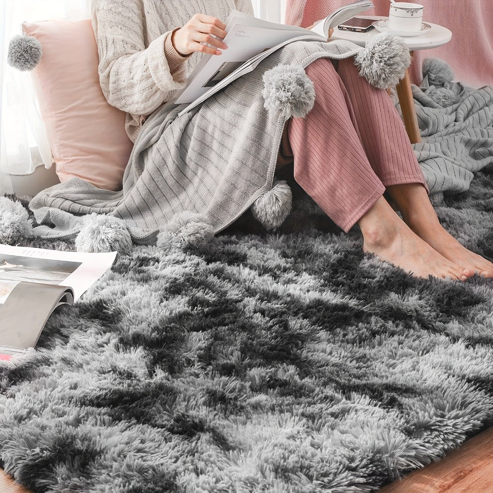 Non-Slip Black Shag Area Rug product detail 2