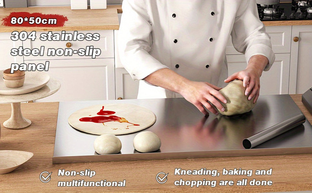 Non-Slip Extra-Large Stainless Steel Cutting Board - meat, vegetables – additional product view 13