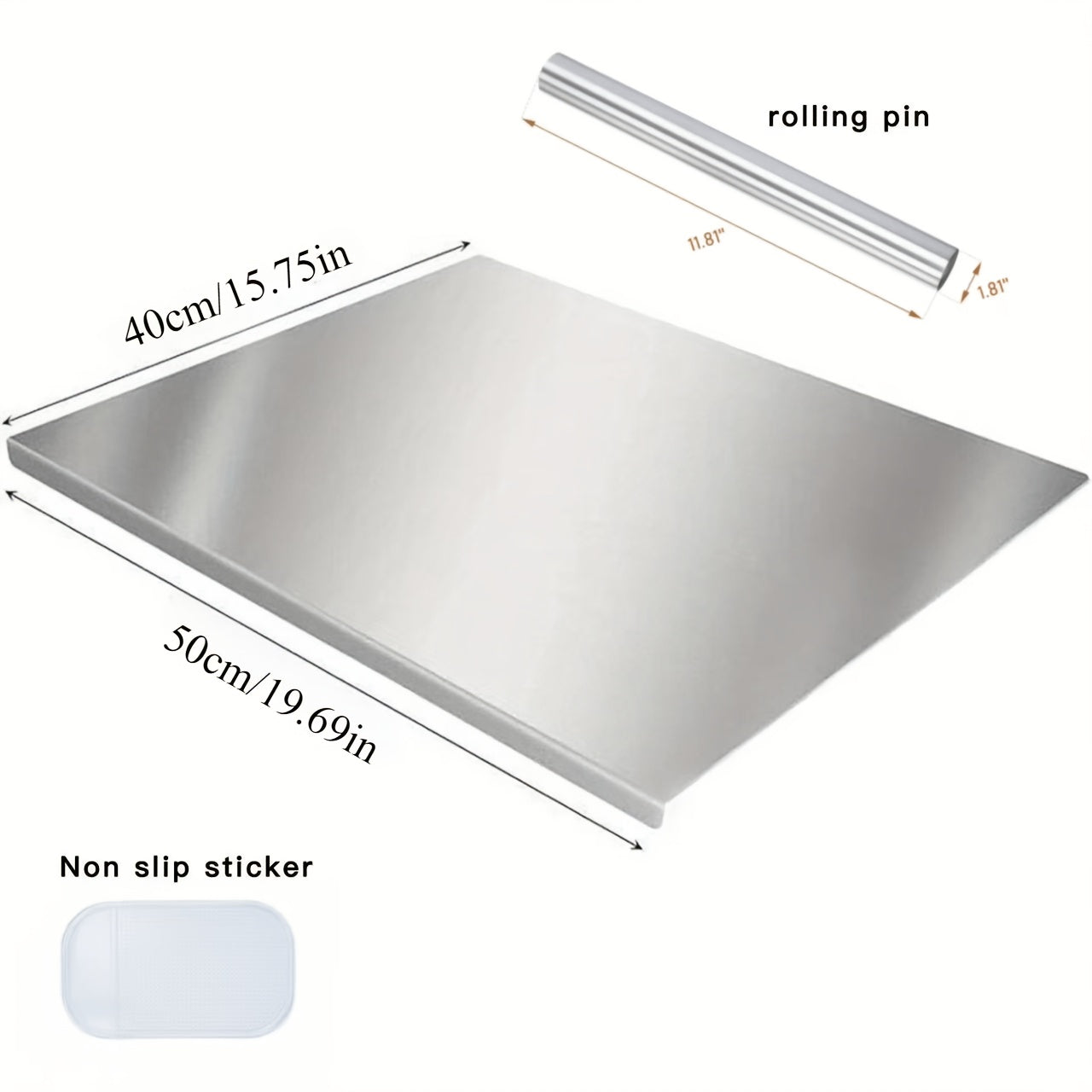 Extra-Large Stainless Steel Cutting Board detail view 6 for Australian shoppers