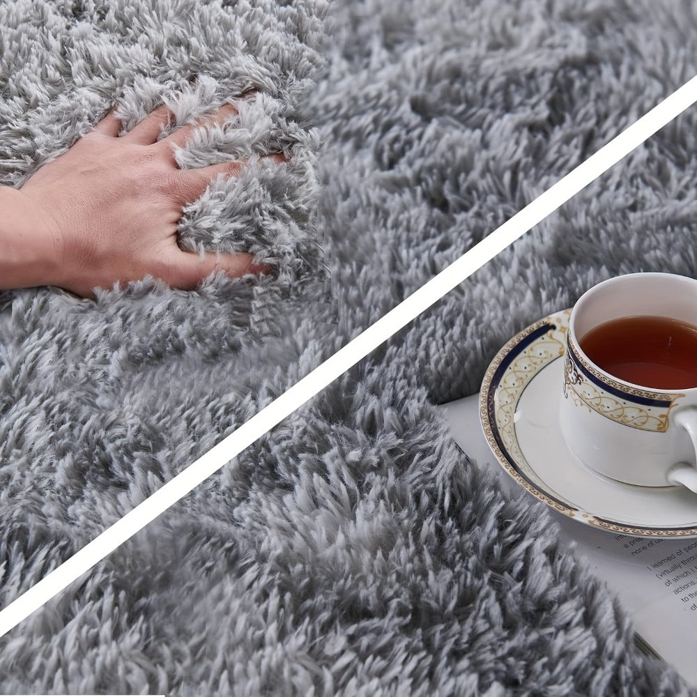 Non-Slip Grey Shag Area Rug product detail 2