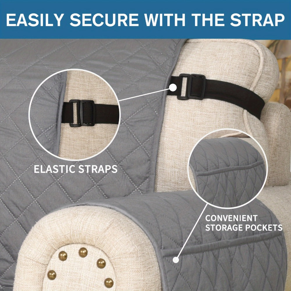 Non-Slip Pet-Resistant Recliner Sofa Protector - living rooms – alternate product view