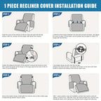 Non-Slip Recliner Chair Cover – Washable Protector with Pocket – additional product view 20