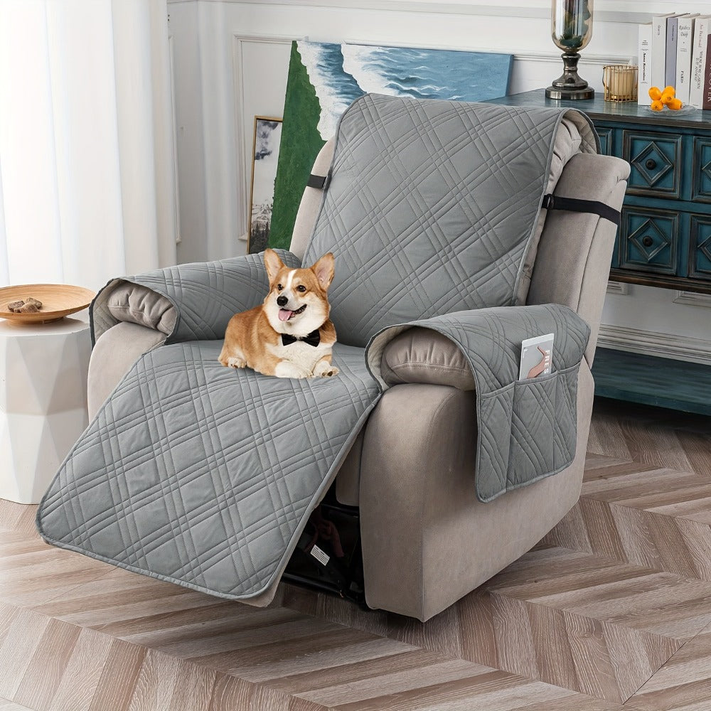 Non-Slip Recliner Chair Cover – Washable Protector with Pocket – additional product view 24