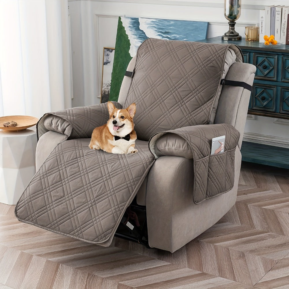 Non-Slip Recliner Chair Cover – Washable Protector with Pocket – additional product view 25