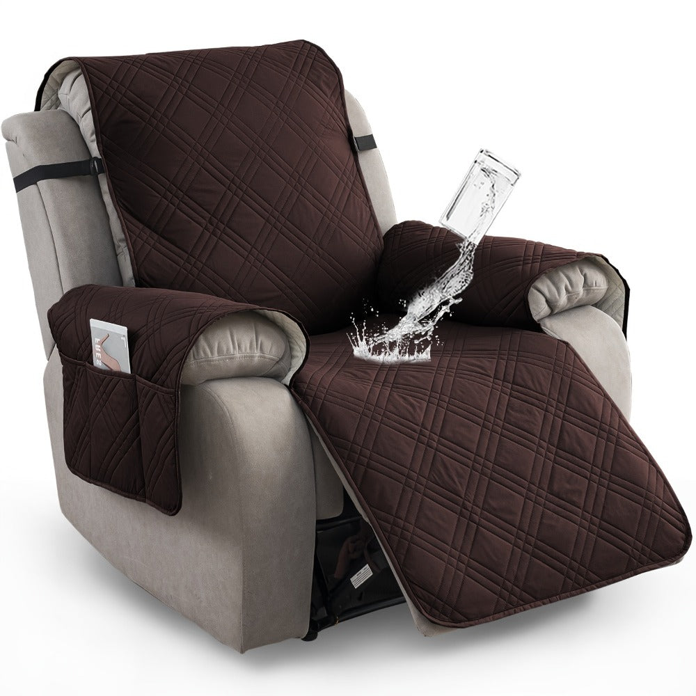 Non-Slip Recliner Chair Cover – Washable Protector with Pocket – feature reference