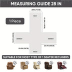 Washable Recliner Chair Cover detail view 4 for Australian shoppers