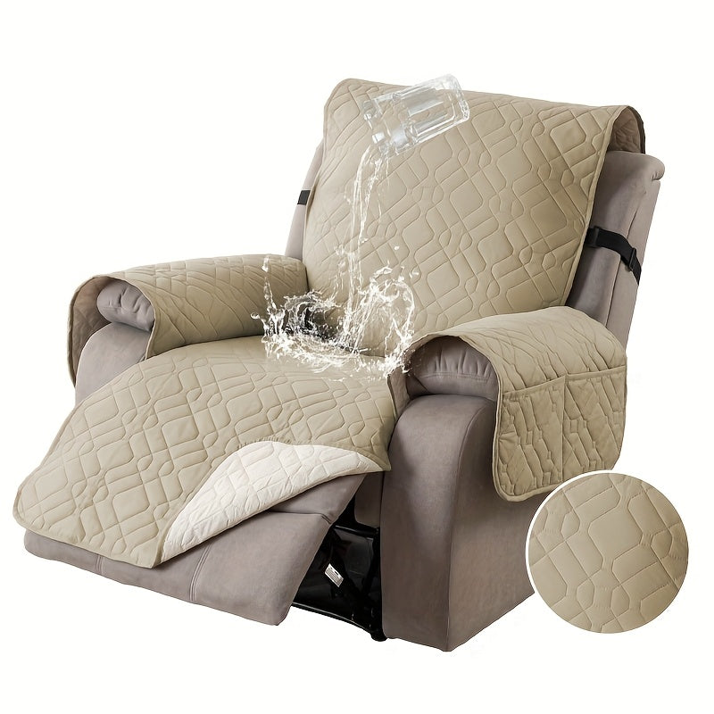 Non-Slip Washable Recliner Chair Cover - living room furniture – additional product view 94