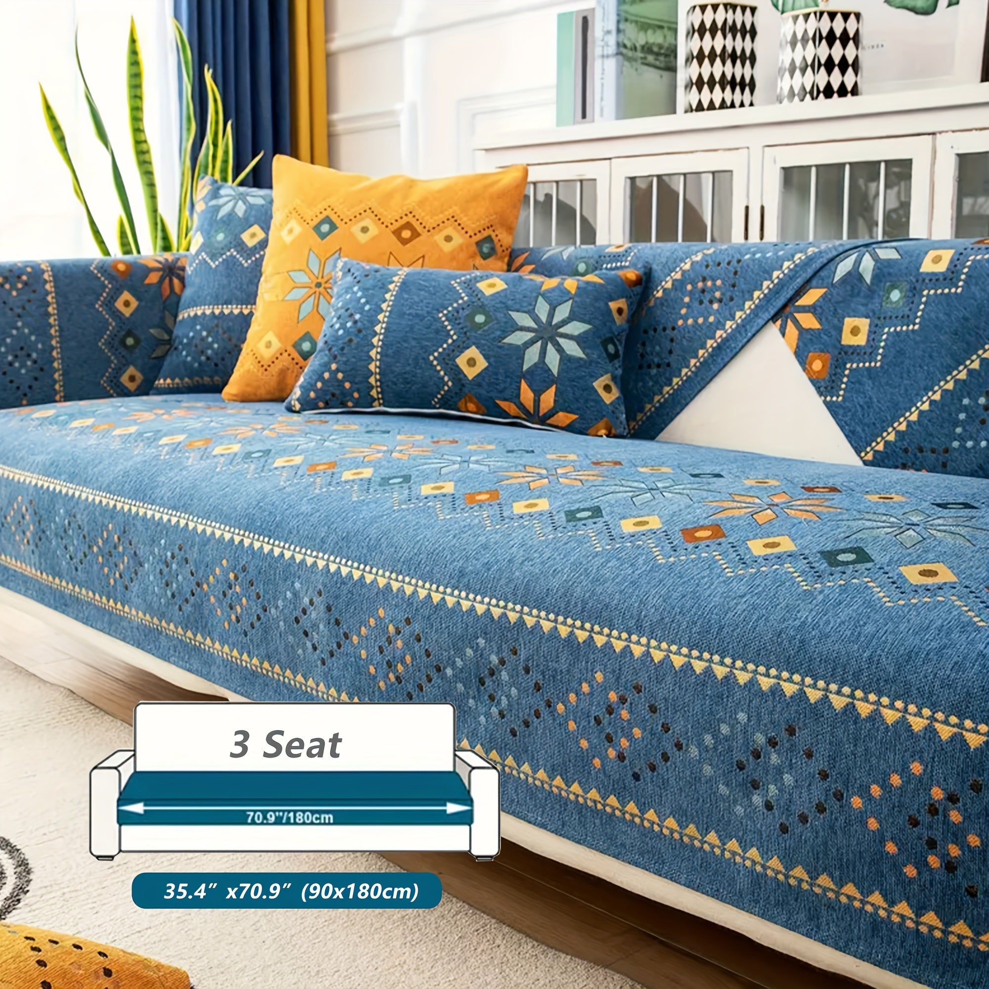 Non-Slip Washable Sofa Cover - living room furniture protection – additional product view 78