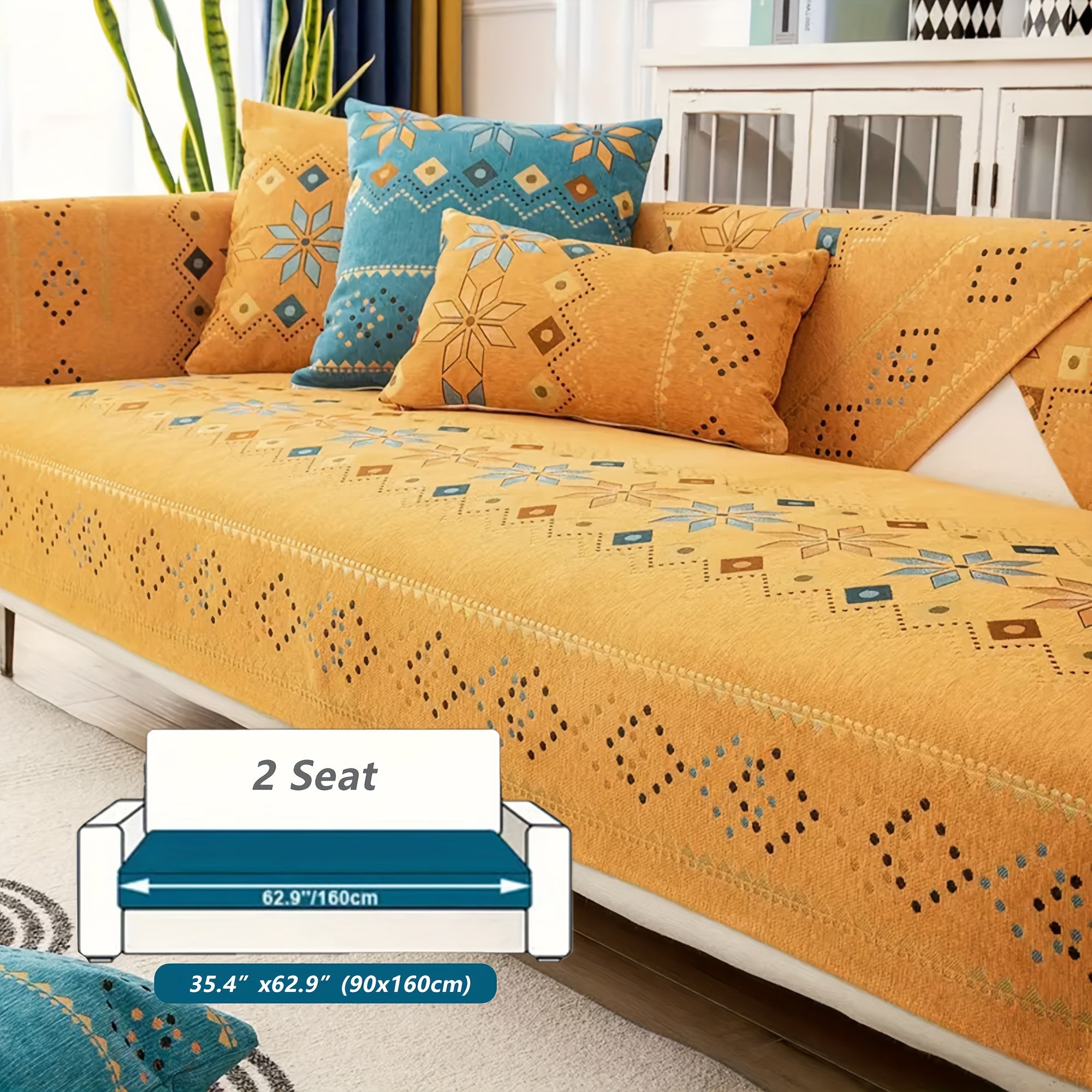 Non-Slip Washable Sofa Cover - living room furniture protection – additional product view 80