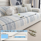 Non-Slip White Washable Sofa Cover - living room furniture protection – product detail angle
