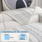 Non-Slip White Washable Sofa Cover - living room furniture protection – additional product view 15