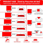 Non-Slip White Washable Sofa Cover - living room furniture protection – additional product view 28