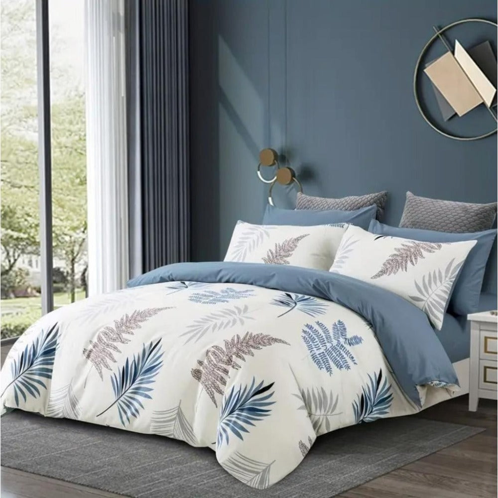 Ocean Leaves Quilt Cover Set – AU Sizes for Bedroom – main product view