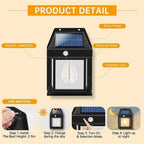 Outdoor Wall Lights with Motion Sensor - porches, driveways and – additional product view 10