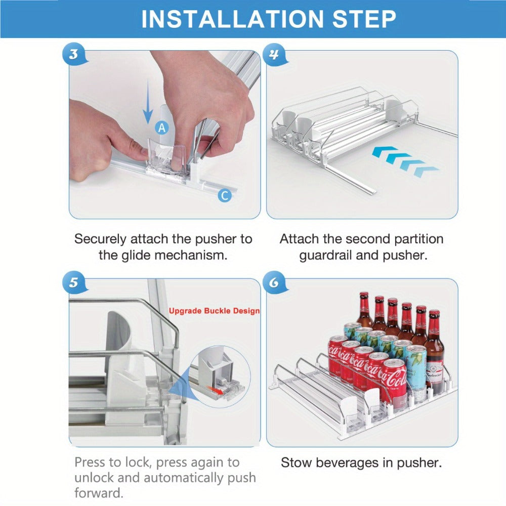 Plastic Bar Fridge Can and Bottle Dispenser - fridge and pantry drink – additional product view