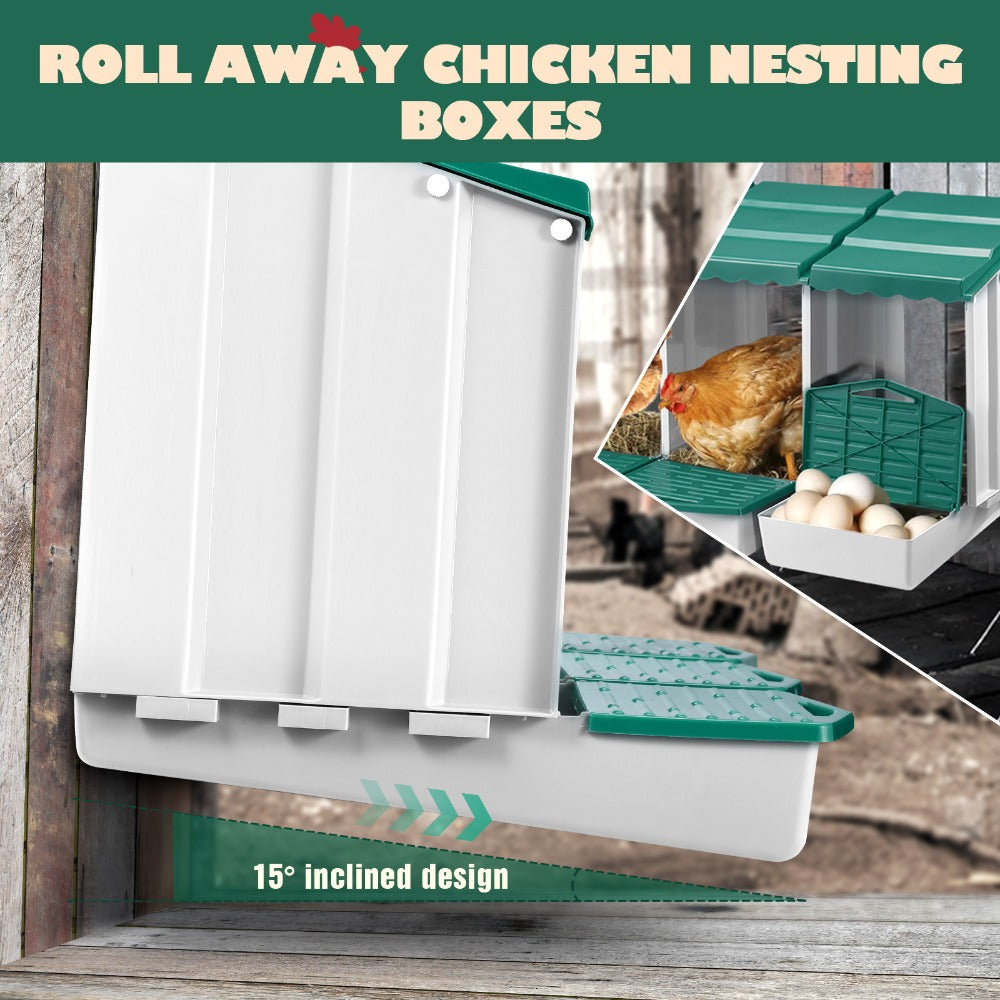 Plastic Four-Hole Chicken Nesting Box - hen houses and poultry coops – additional product view 16