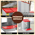 Plastic Four-Hole Chicken Nesting Box - hen houses and poultry coops – additional product view 37