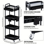 Plastic Rolling Storage Cart product detail 6