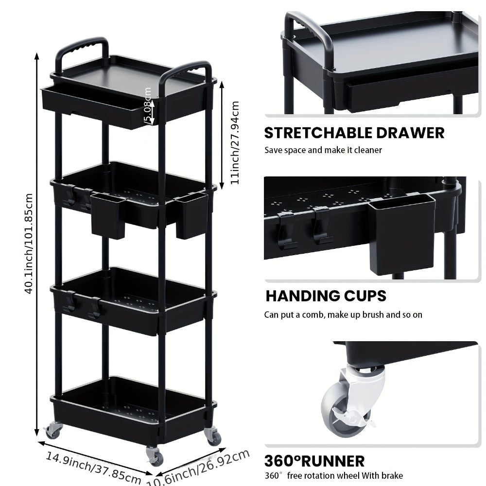 Plastic Rolling Storage Cart product detail 6