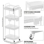 Plastic Rolling Storage Cart product detail 8