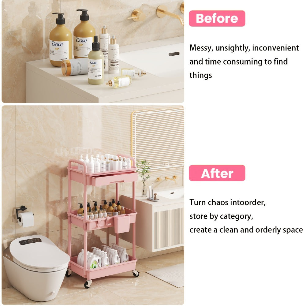 Plastic Rolling Storage Cart product detail 7
