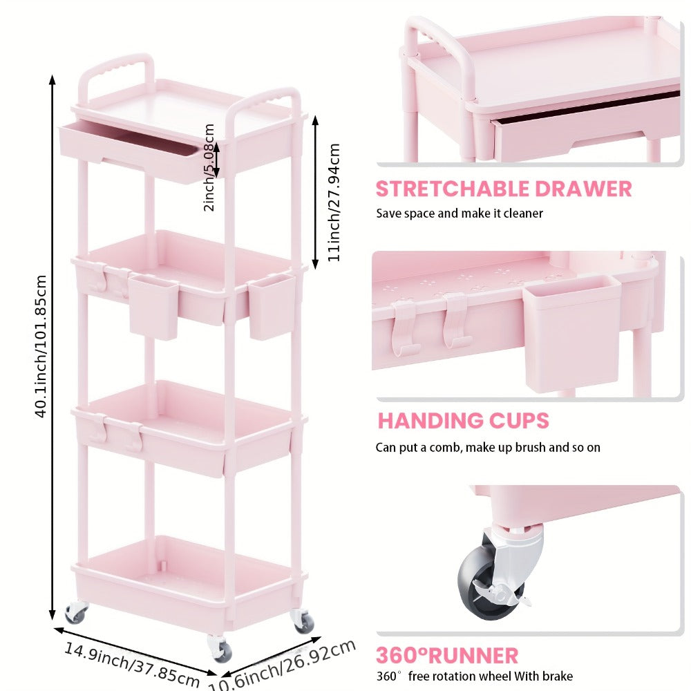 Plastic Rolling Storage Cart product detail 10
