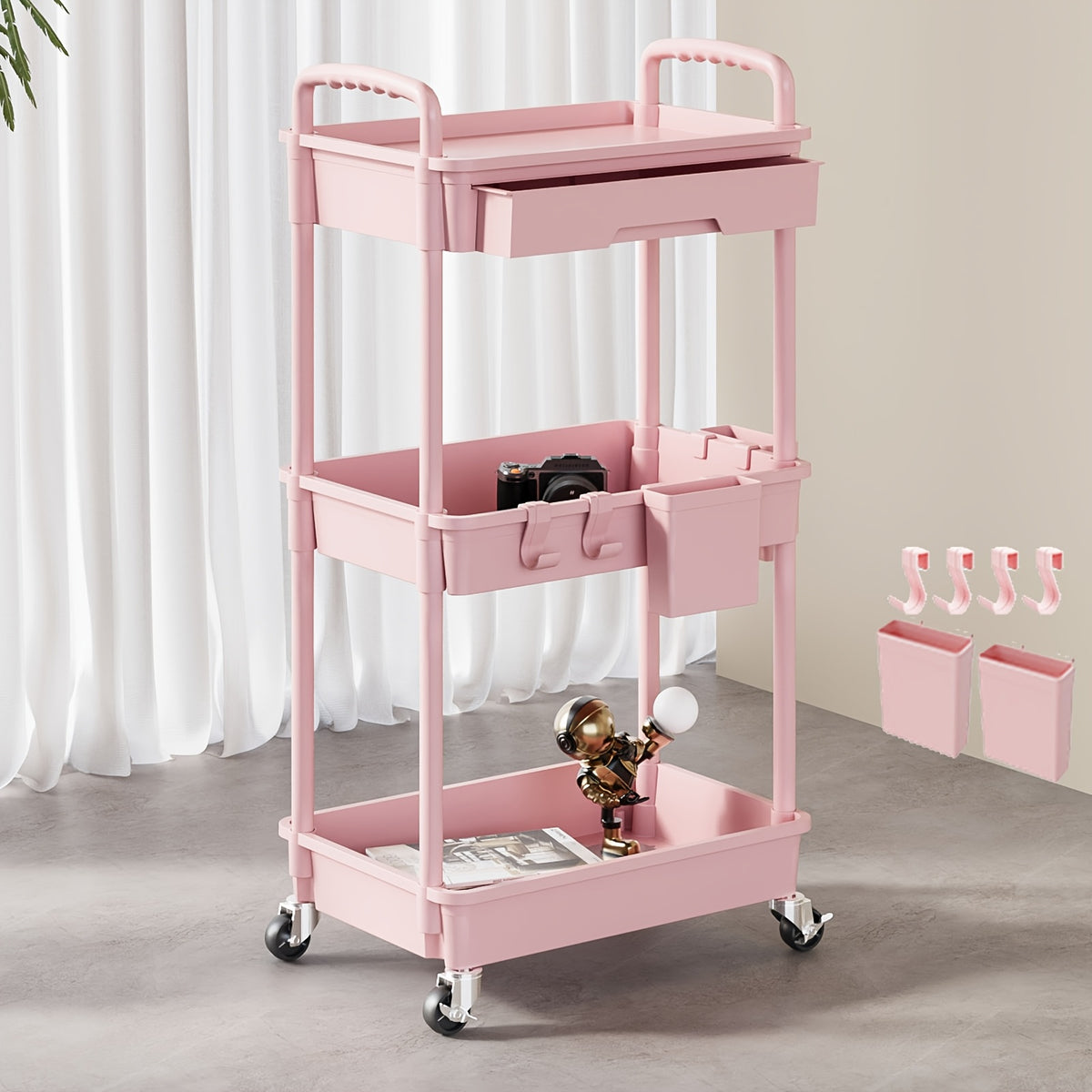 Plastic Rolling Storage Cart product detail 15