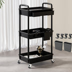 Plastic Rolling Storage Cart product detail 3