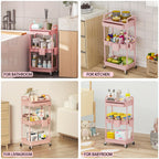 Plastic Rolling Storage Cart product detail 5