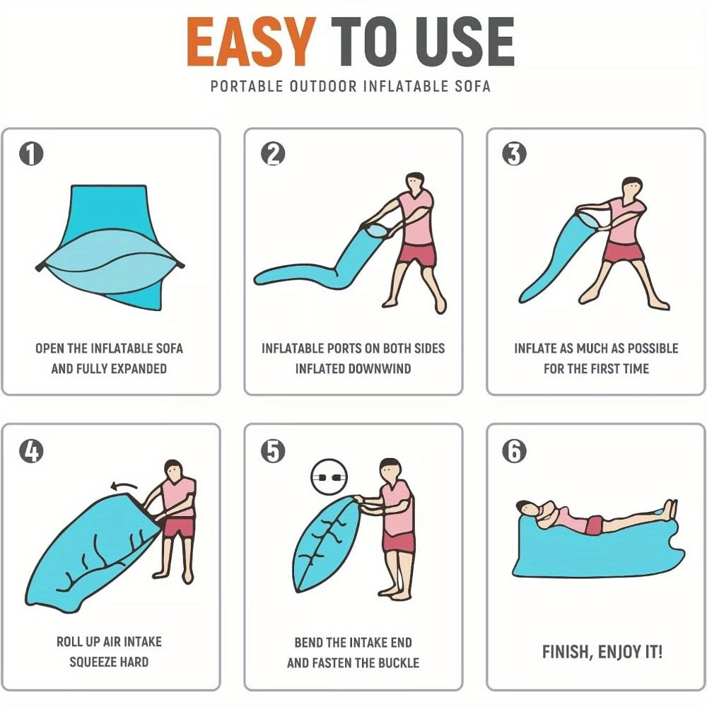 Polyester Inflatable Camping Sofa – Practical design – additional product view 11
