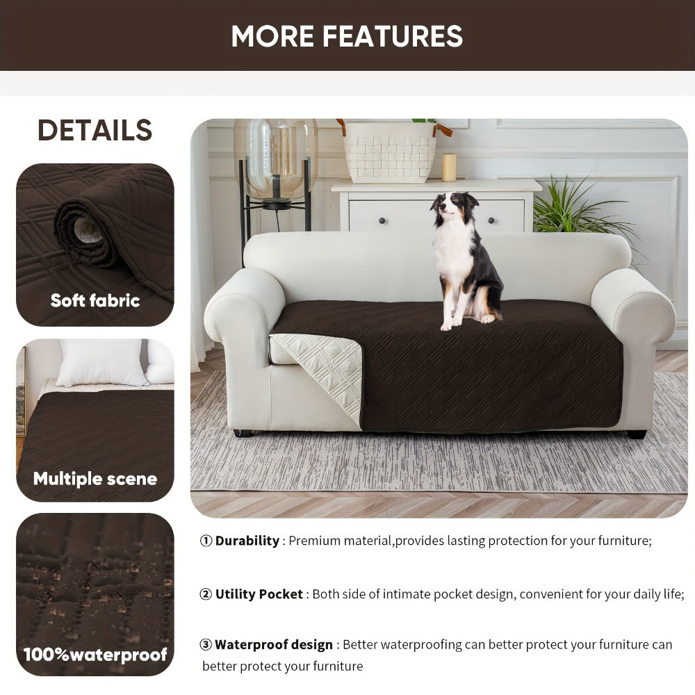 Polyester Washable Non-Slip Pet Sofa Protector - living rooms and – additional product view 14