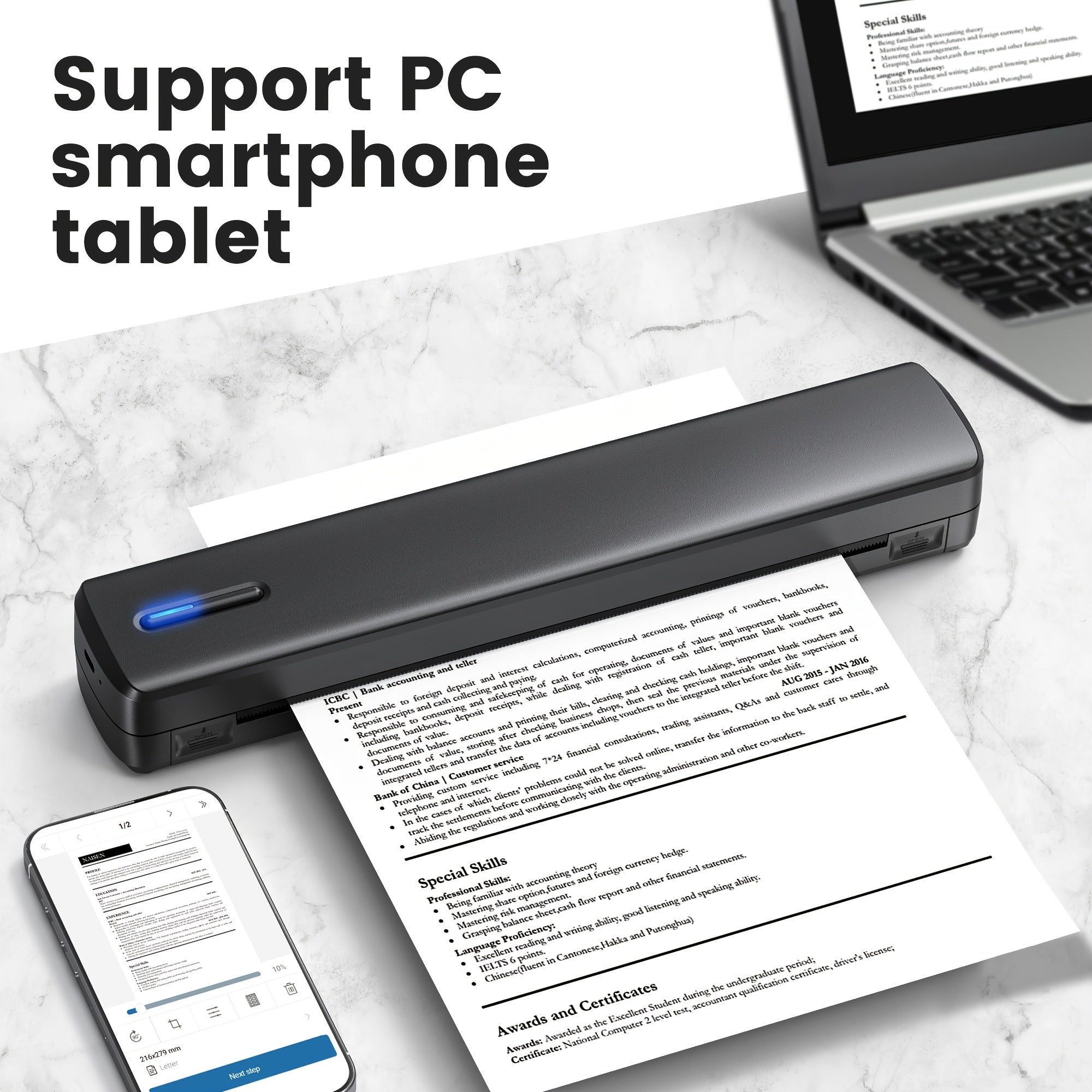 Portable A4 Wireless Thermal Printer detail view 10 for Australian shoppers
