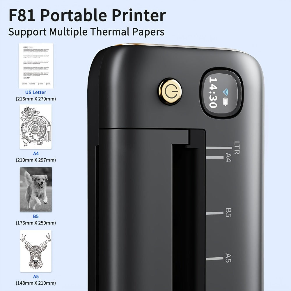 Portable A4 Wireless Thermal Printer detail view 7 for Australian shoppers