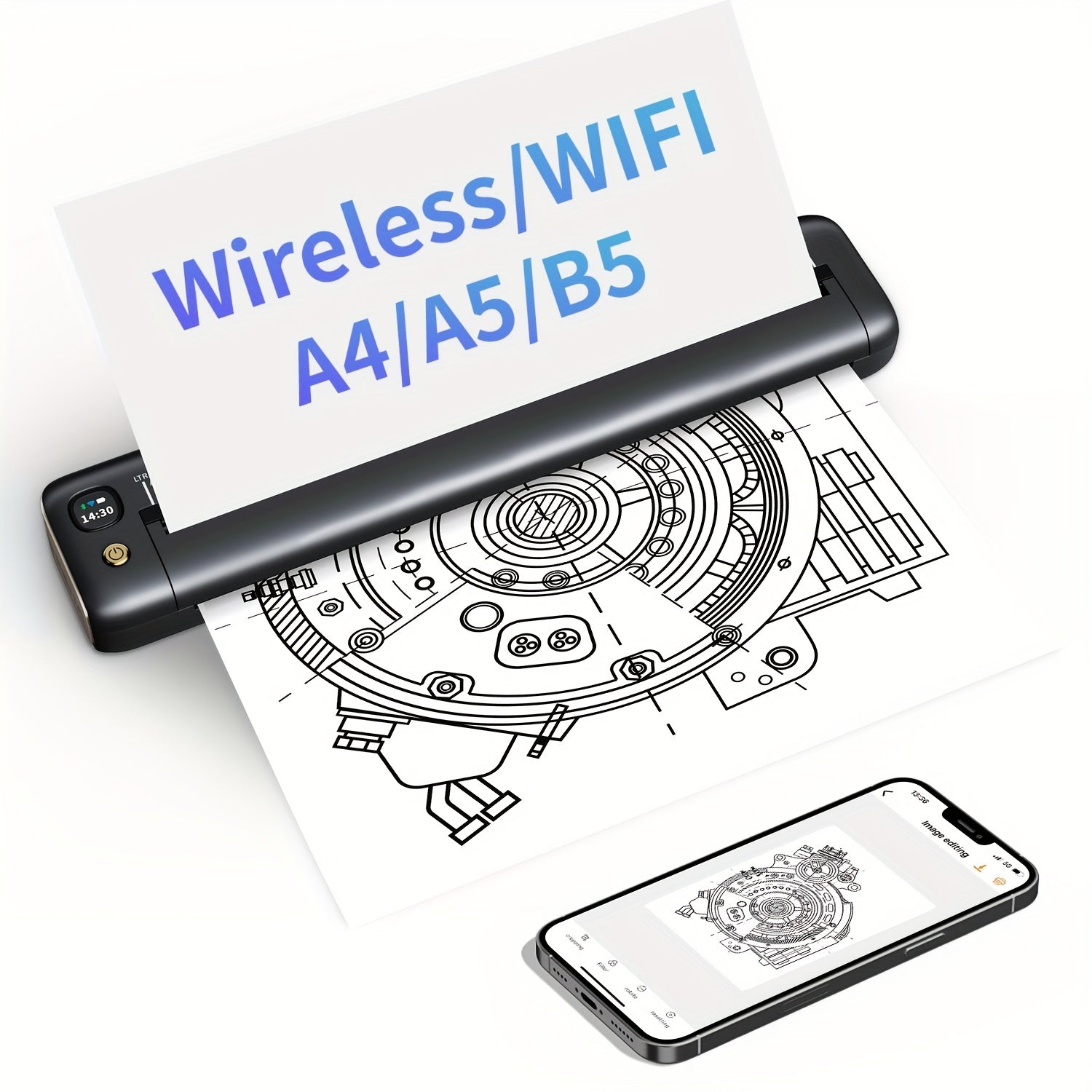 Portable A4 Wireless Thermal Printer detail view 16 for Australian shoppers