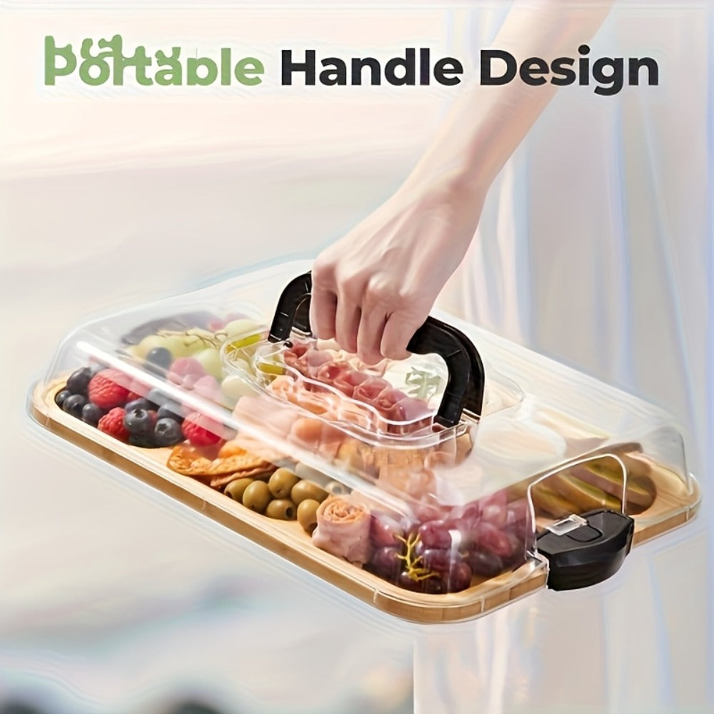 Portable Acrylic Cheese and Charcuterie Board - appetisers, parties – additional product view