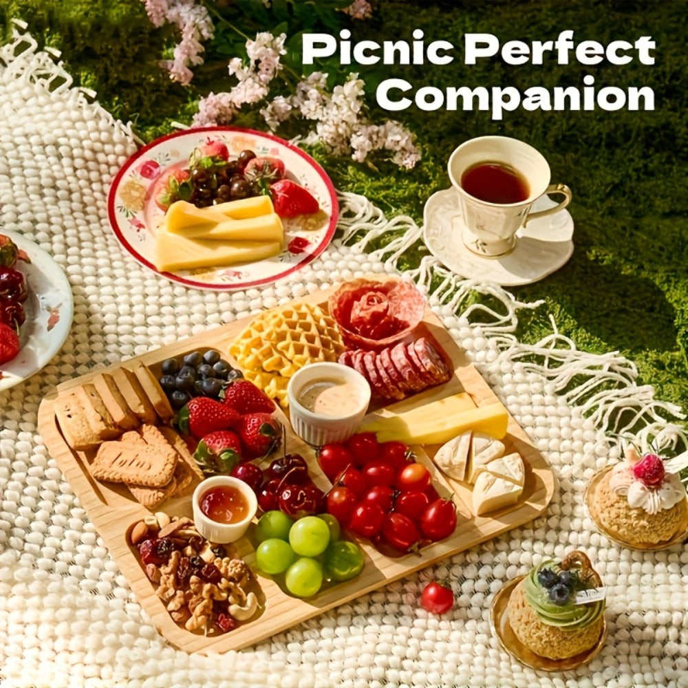 Portable Acrylic Cheese and Charcuterie Board - appetisers, parties – close-up product details