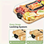 Portable Acrylic Cheese and Charcuterie Board - appetisers, parties – feature reference
