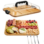 Portable Acrylic Cheese and Charcuterie Board - appetisers, parties – main product view