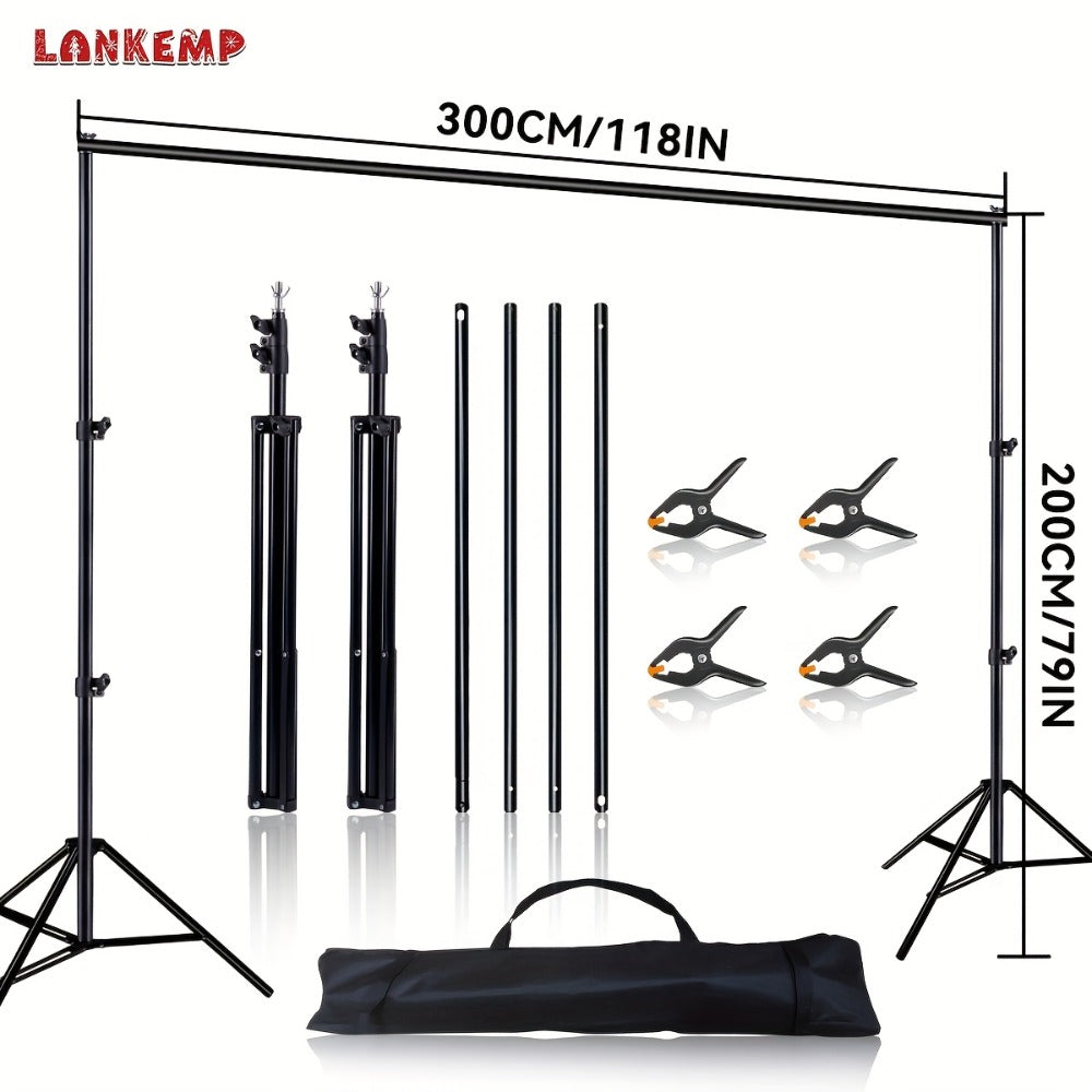 Adjustable Photography Backdrop Stand Kit main product view for Australian shoppers