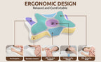 Portable Cooling Contour Memory Foam Pillow - bedrooms, travel and – additional product view 13
